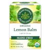 Traditional Medicinals Organic Lemon Balm Herbal Tea, Calming and Supports Digestion, (Pack of 1) – 16 Tea Bags