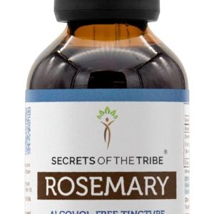 Secrets of the Tribe Rosemary Alcohol-Free Liquid Extract, Rosemary (Rosmarinus Officinalis) Dried Leaf Tincture Supplement (2 FL OZ)