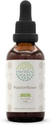 Passionflower B60 Alcohol-Free Herbal Extract Tincture, Concentrated Liquid Drops Natural (Passiflora Incarnata) 2 fl