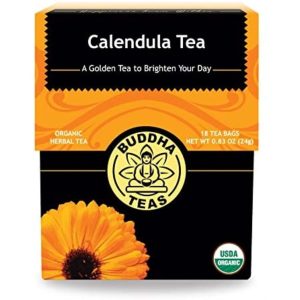 Buddha Teas Organic Calendula Flower Tea – OU Kosher, USDA Organic, CCOF Organic, 18 Bleach-Free Tea Bags